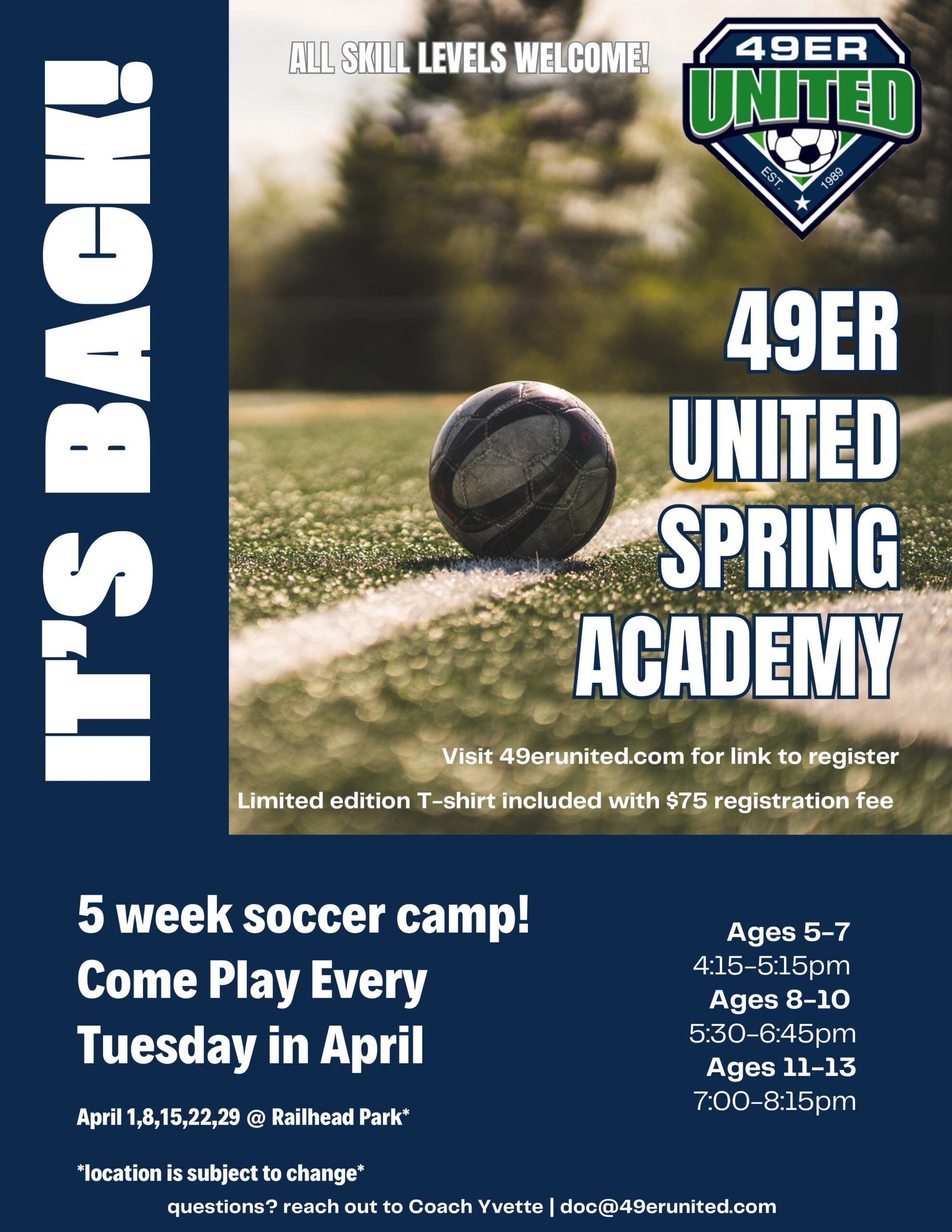 2025 Spring Academy Flyer
